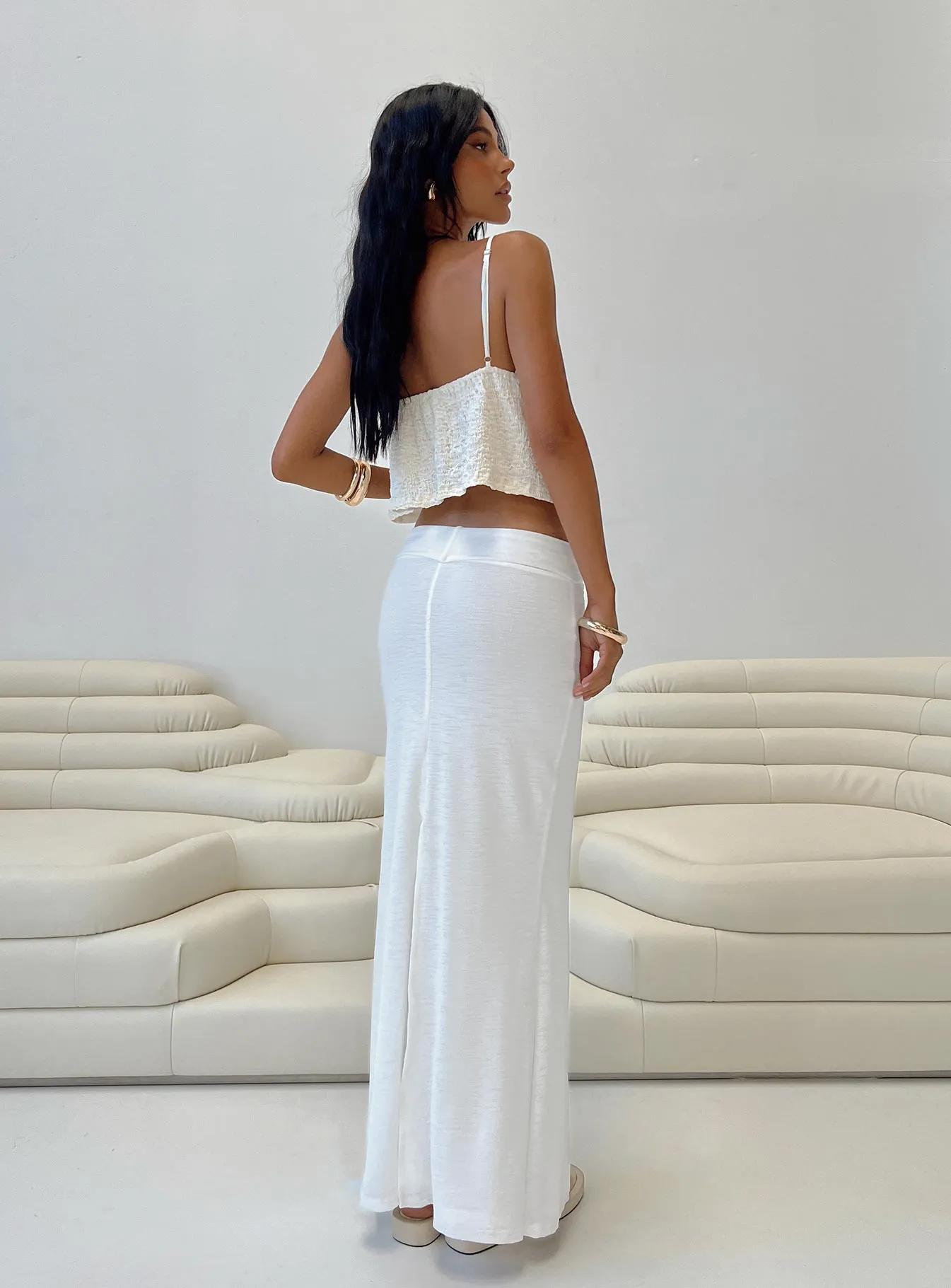 Adelpha Maxi Skirt White