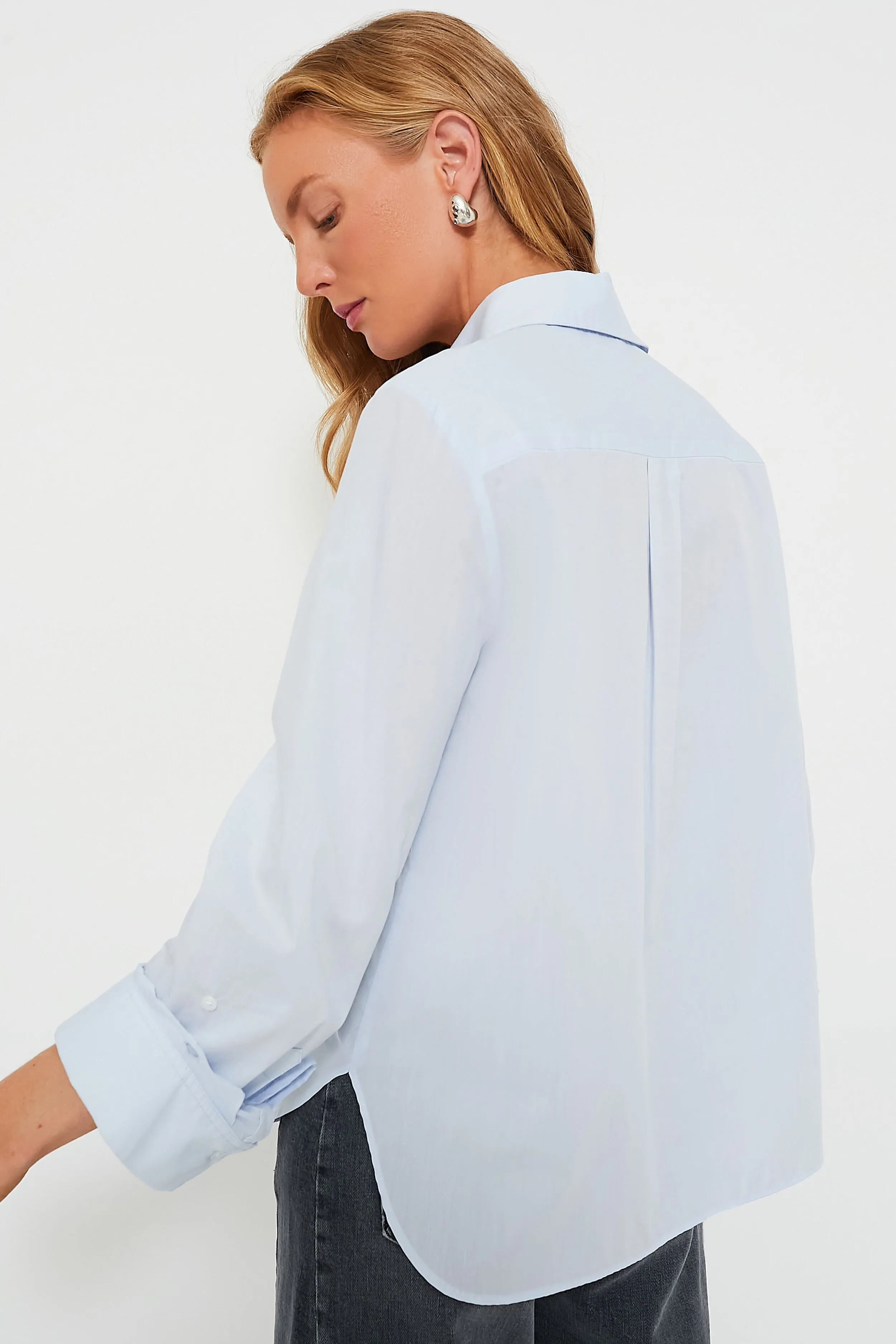 Baby Blue Boyfriend Shirt