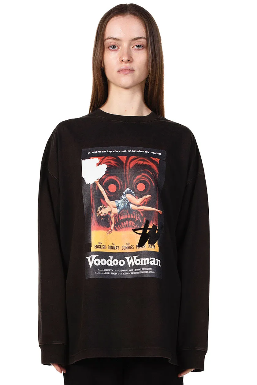 Black Horror Movie T-shirt