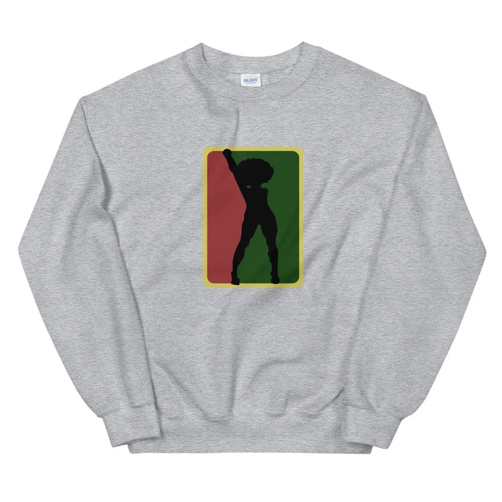 Black Woman Afro Fist - Sweatshirt