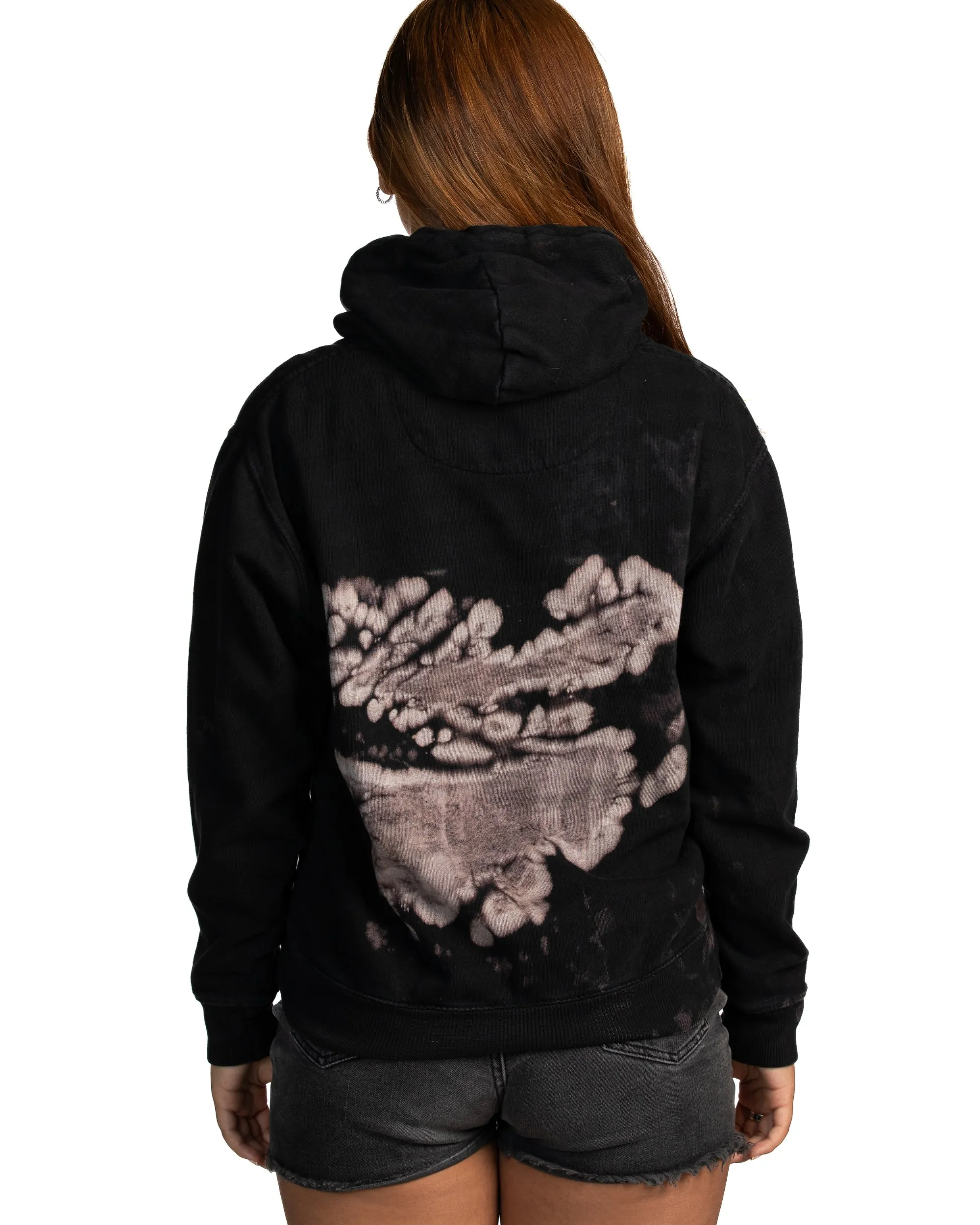 Bleach Wash Premium Fleece Hoodie - Dead Sea