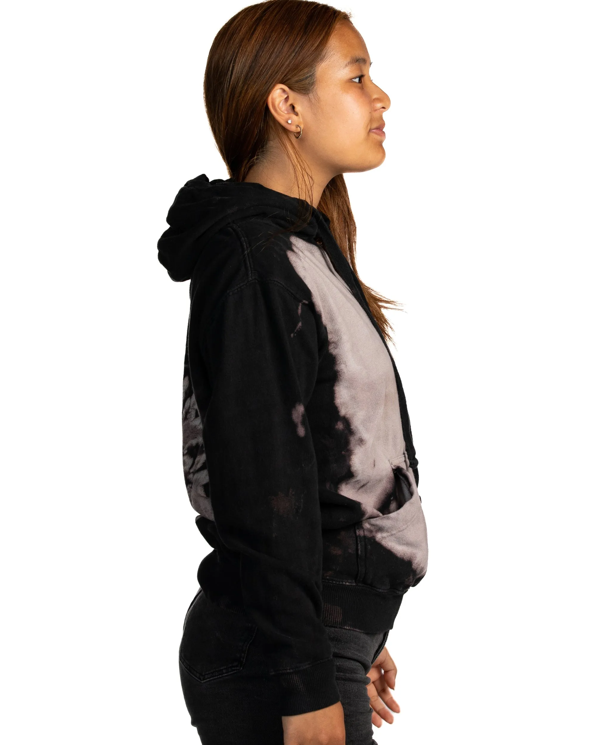 Bleach Wash Premium Fleece Hoodie - Dead Sea