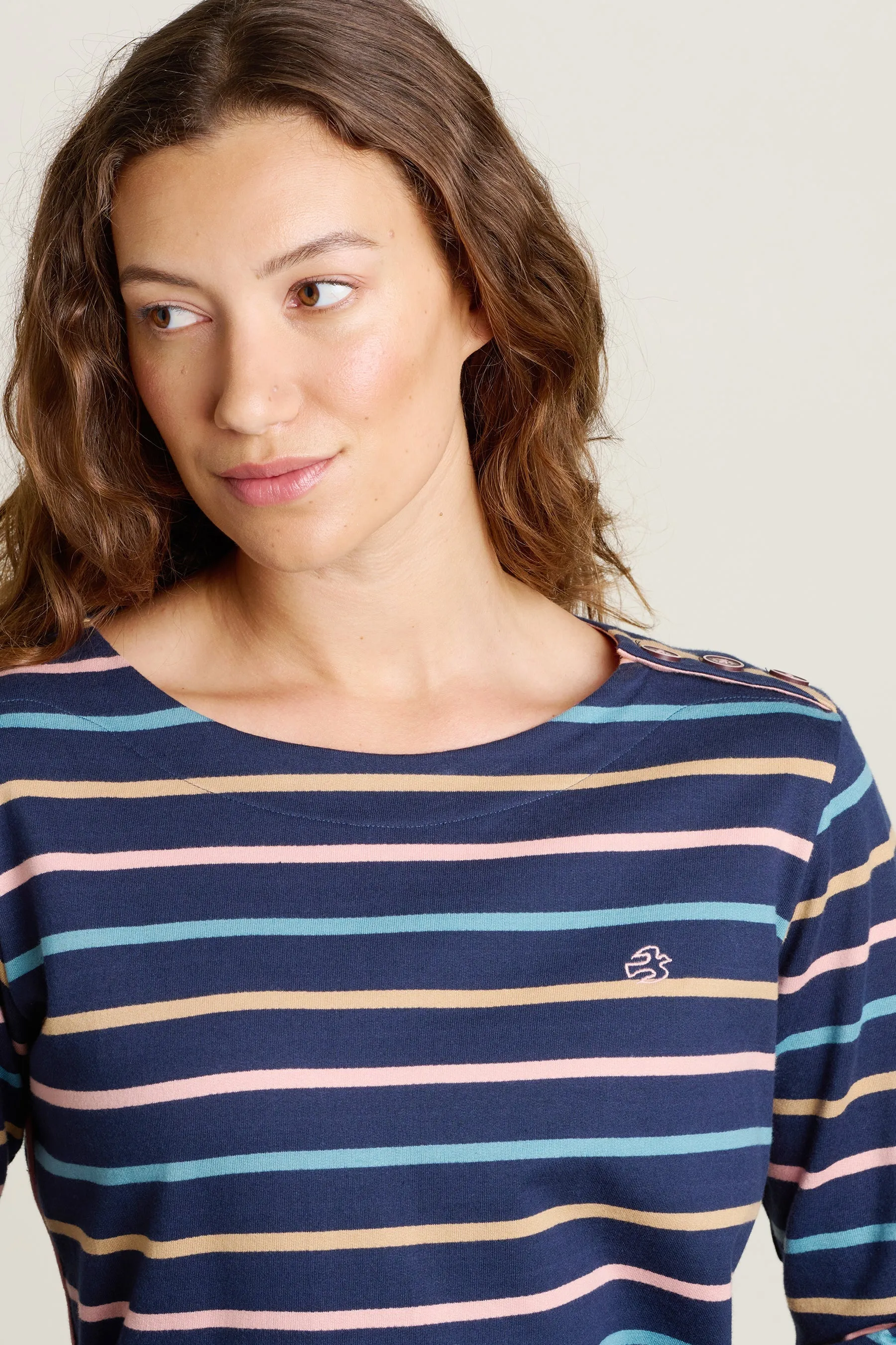 Brakeburn 18 Navy Bella Crew Neck T-Shirt