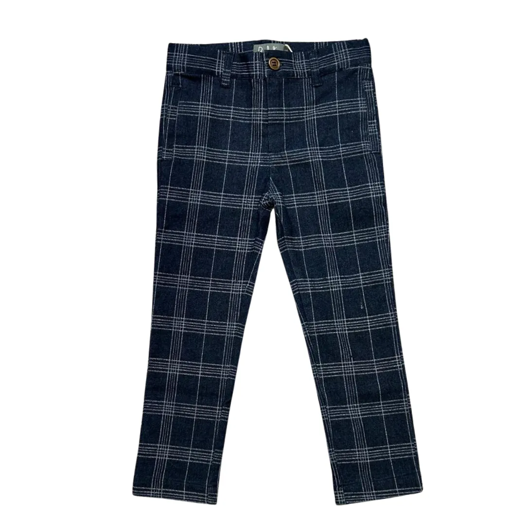 BT Blue Stretch Plaid Pants