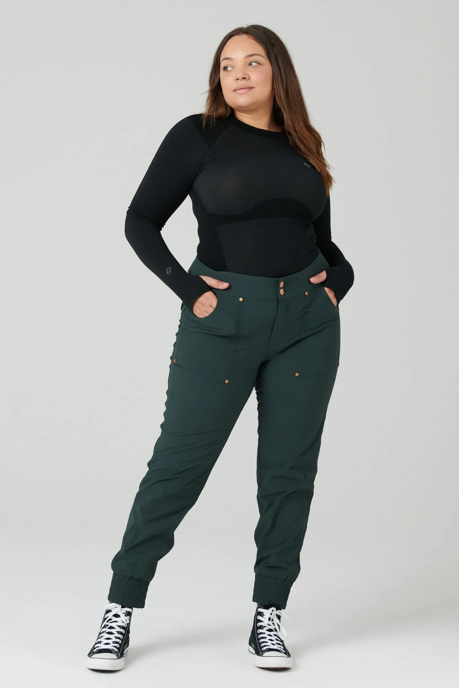 Casual Stroll Pants - Forest Green