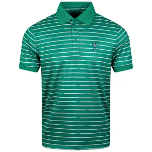 Change Stripe Pique Polo Golf Green - W23