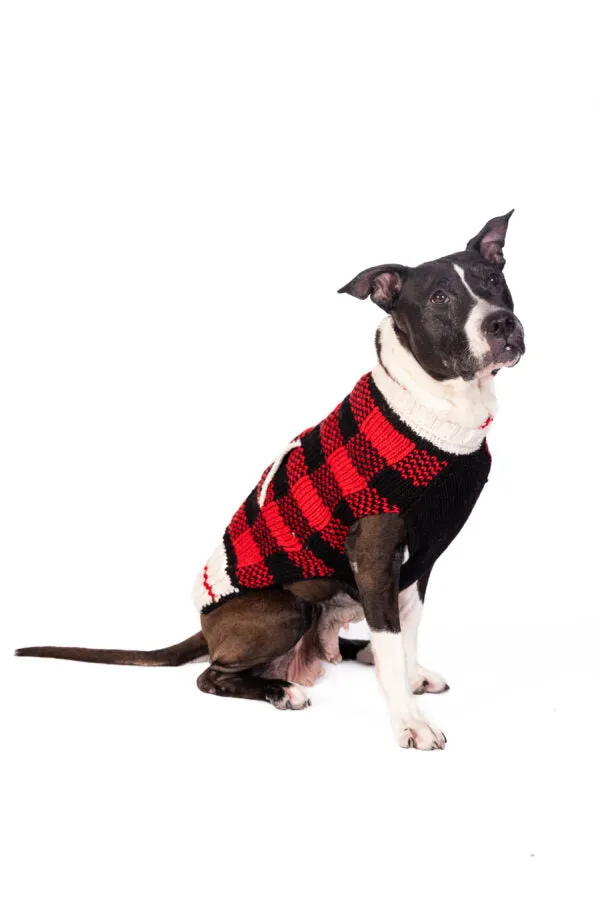 Chilly Dog Sweater Buffalo Plaid