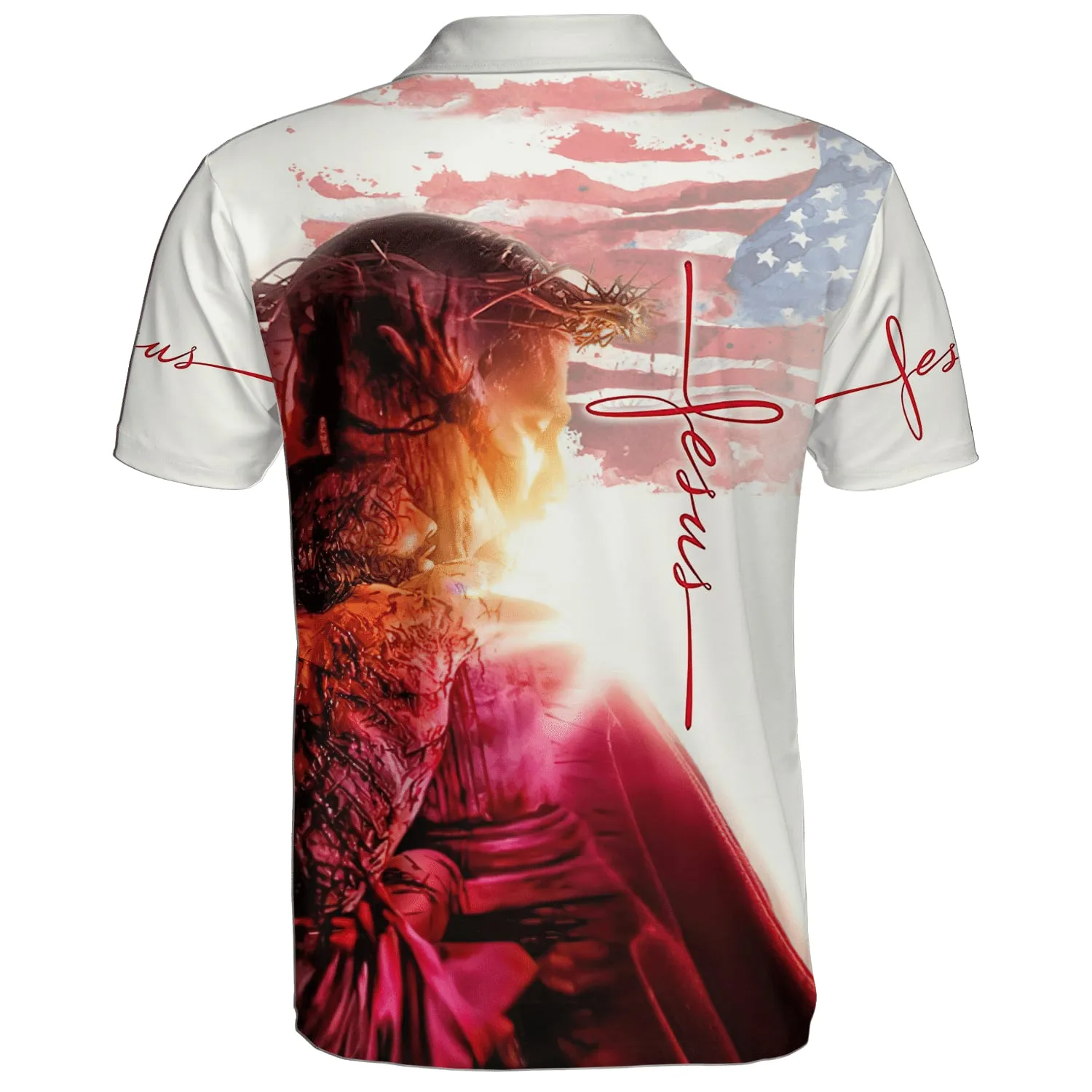 Christ Jesus Picture Polo Shirt - Christian Shirts & Shorts