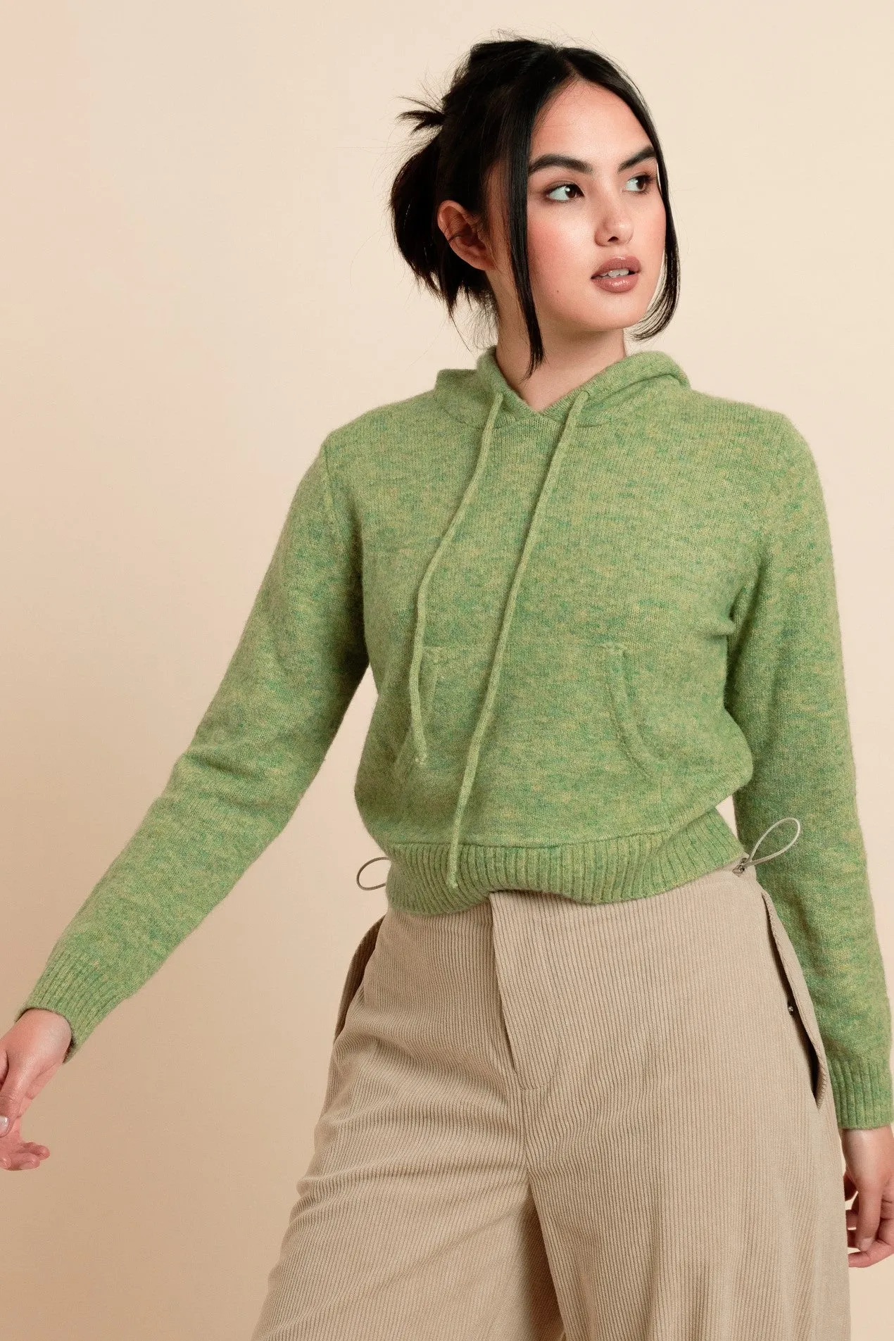 Daisy Street Pull Knitted Hoodie