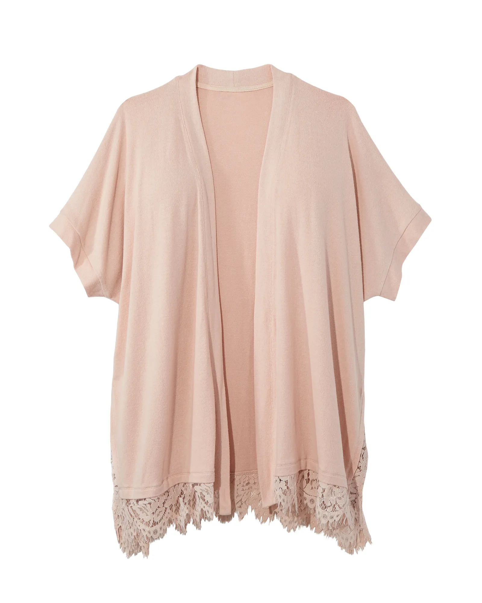 Elize Cozy Lace Cardigan | Pink