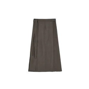 Fine Wool Wrap Skirt