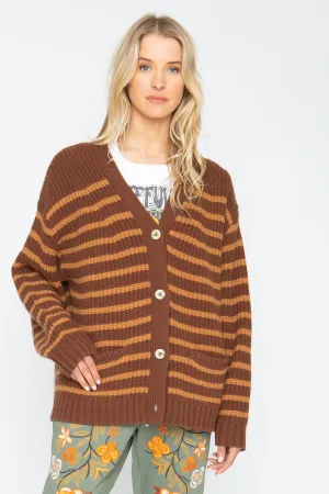 Grandpa Cardigan - Brown Beige