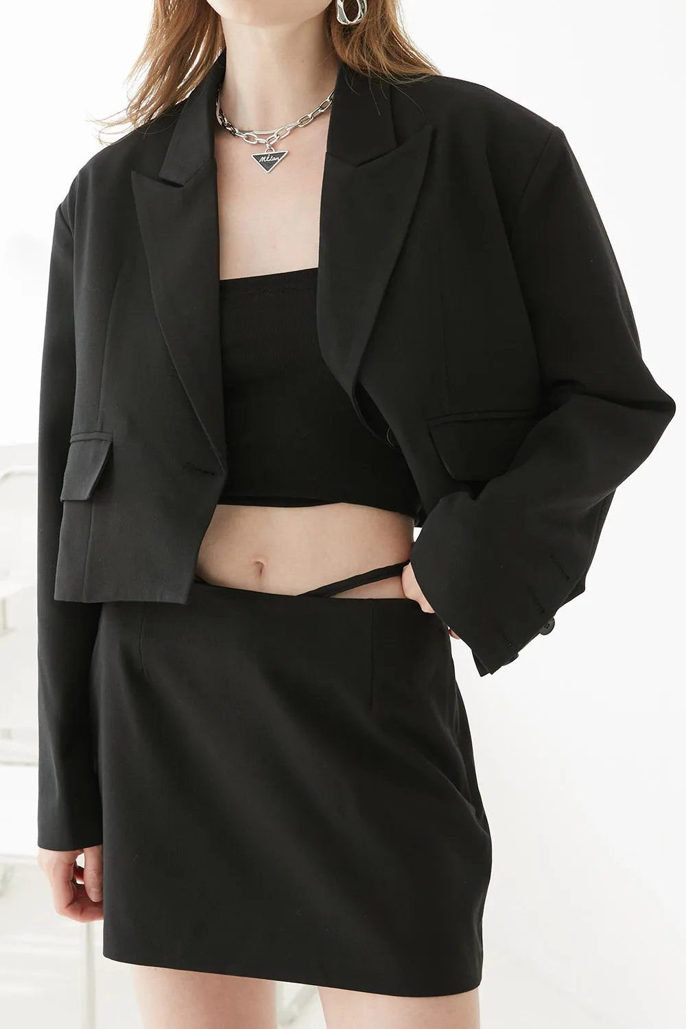 Hailey Oversized Cropped Jacket