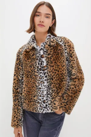 Leopard Fur Adriana Coat