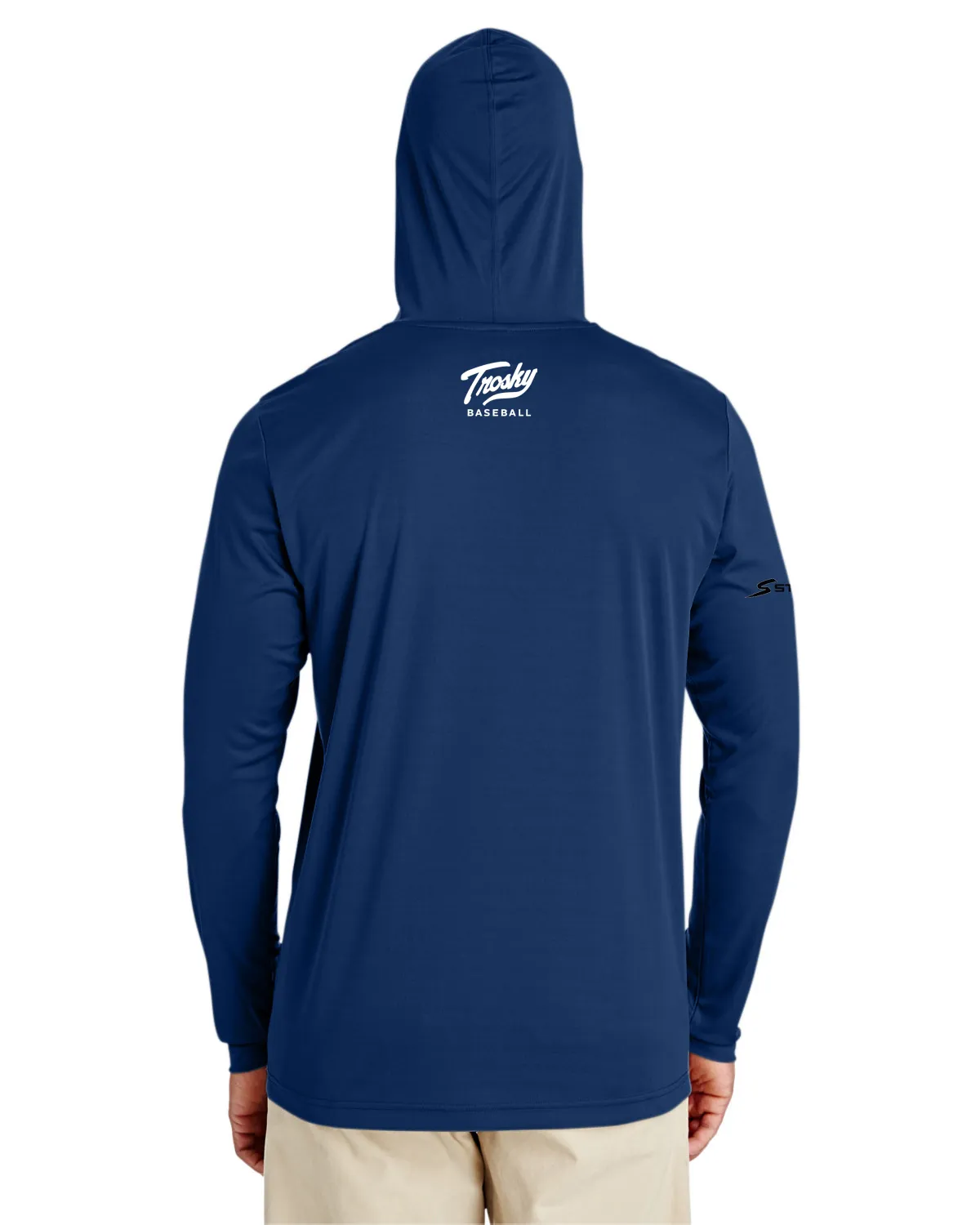 Long Sleeve w/ Hoodie Trosky Baseball Shirt