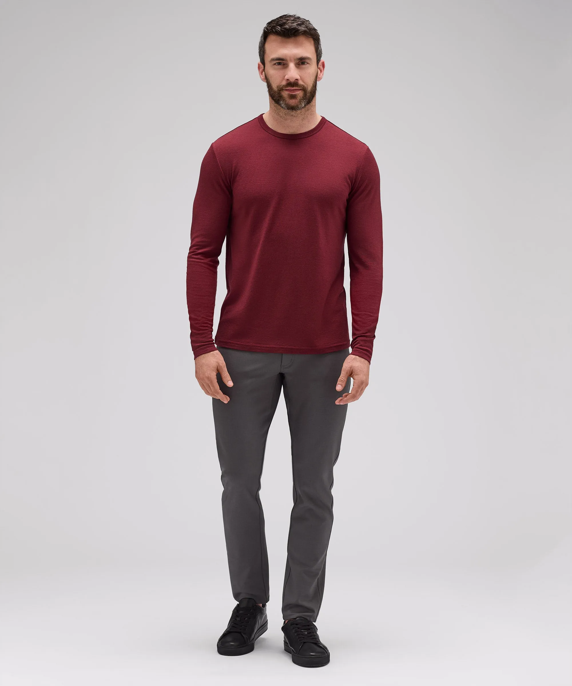 Men's Long Sleeve Merino Crew