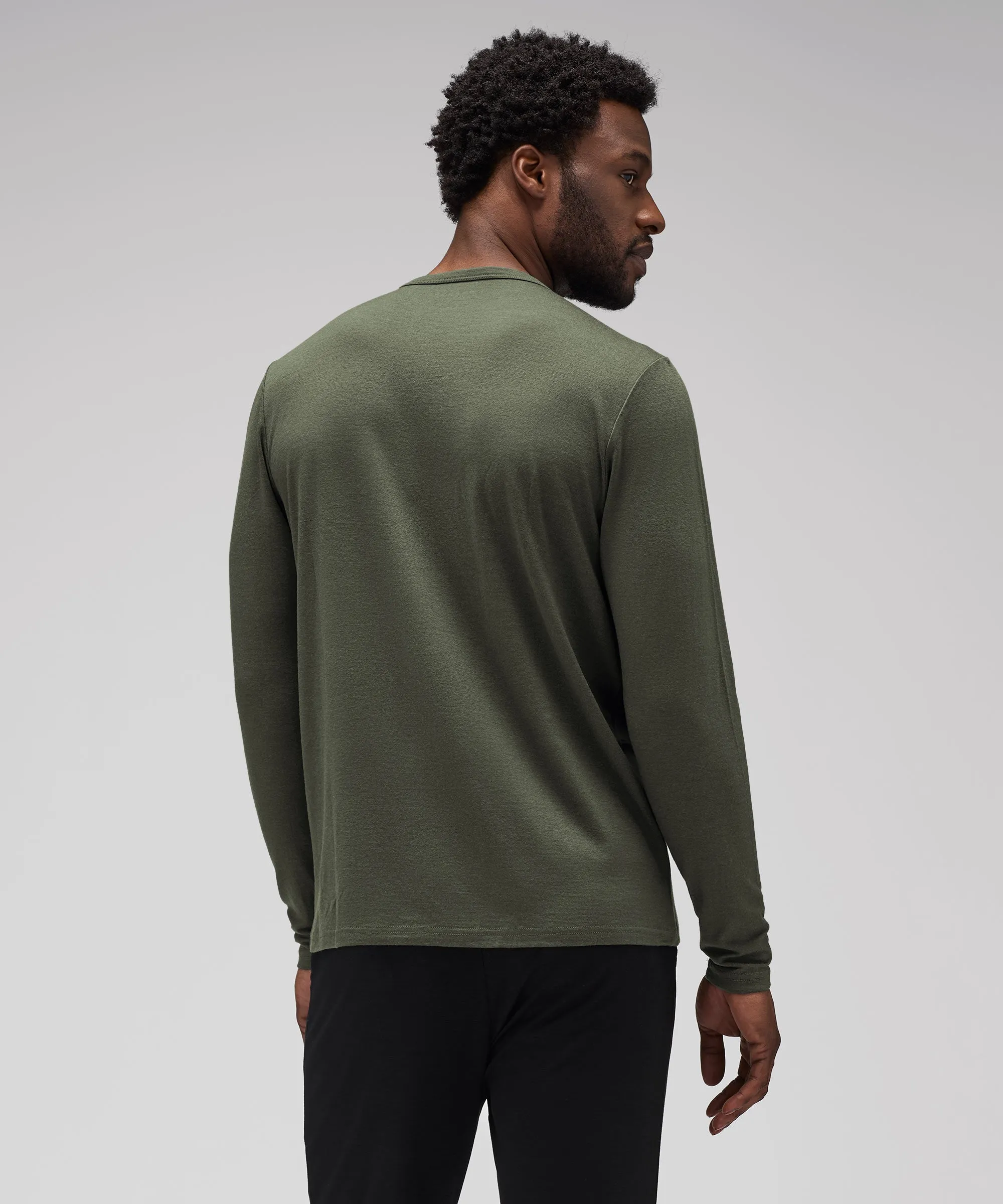 Men's Long Sleeve Merino Crew