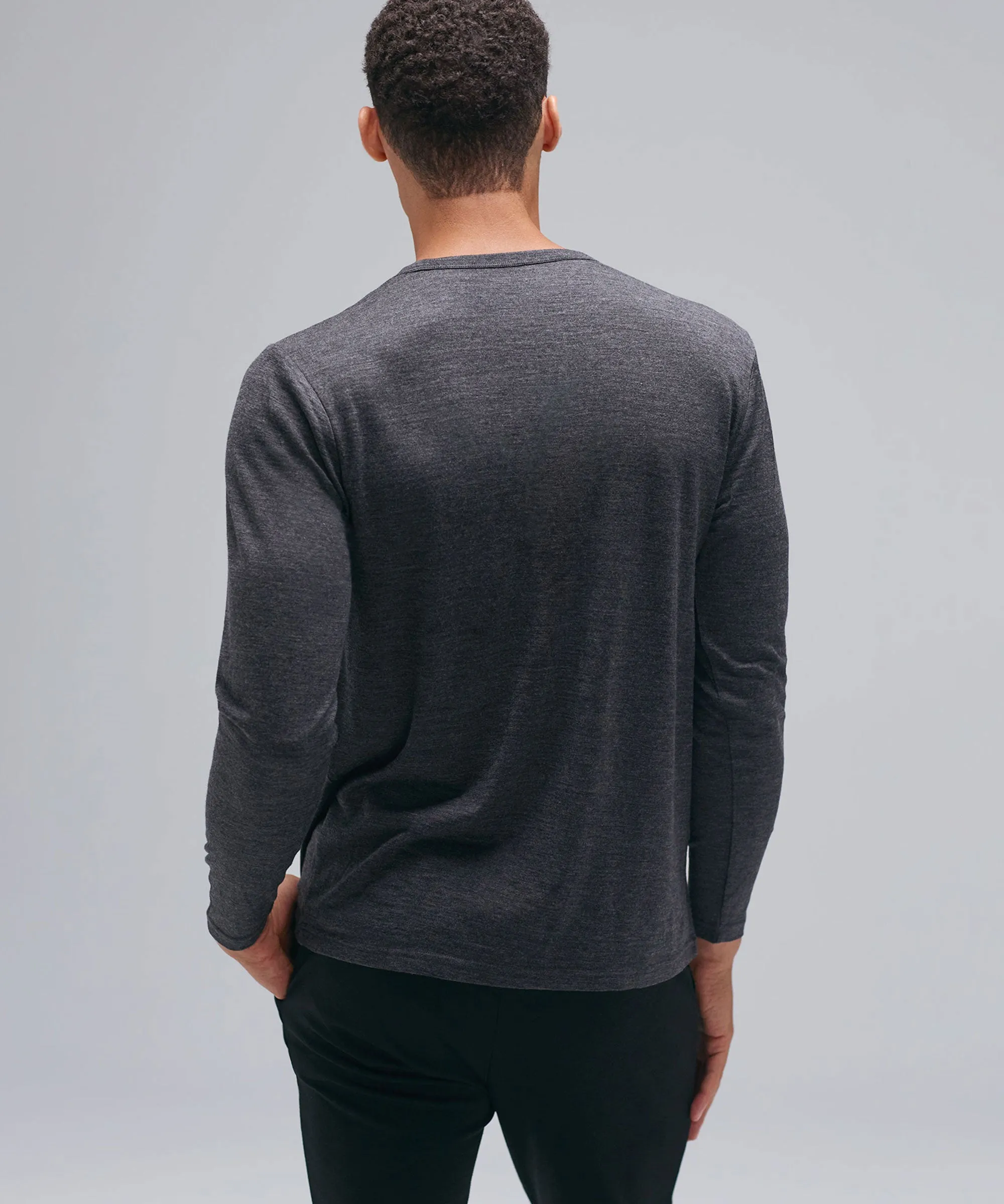 Men's Long Sleeve Merino Crew