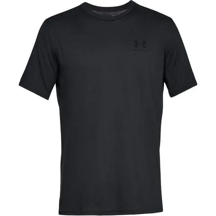 Men's Under Armor Short Sleeve Left Chest Sportstyle Shirt, Black