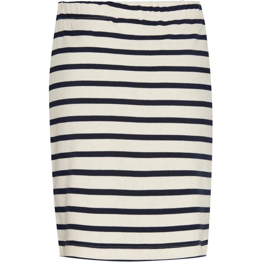 Nabila Skirt - Off White Stripe