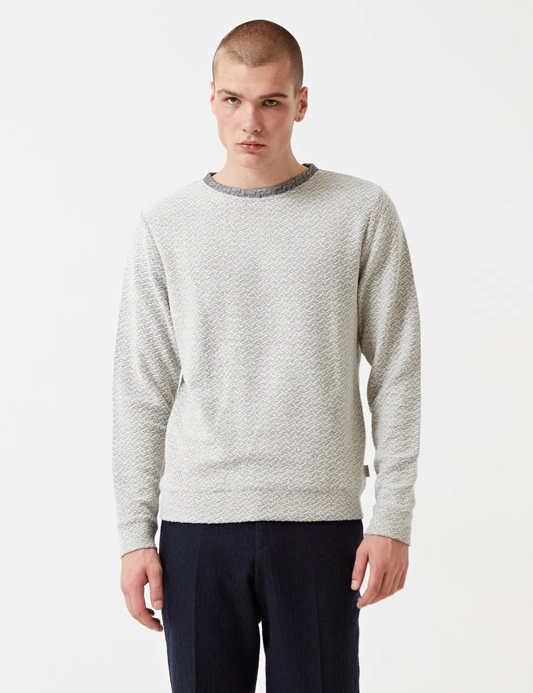 Oliver Spencer Robin Crew Sweatshirt - Belfast Grey