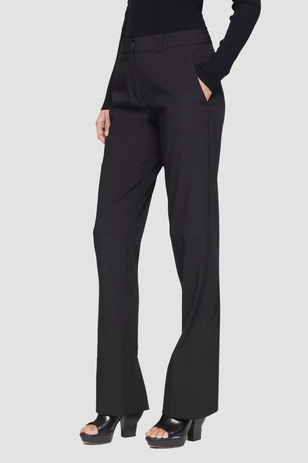 Slim Trouser W Back Slit