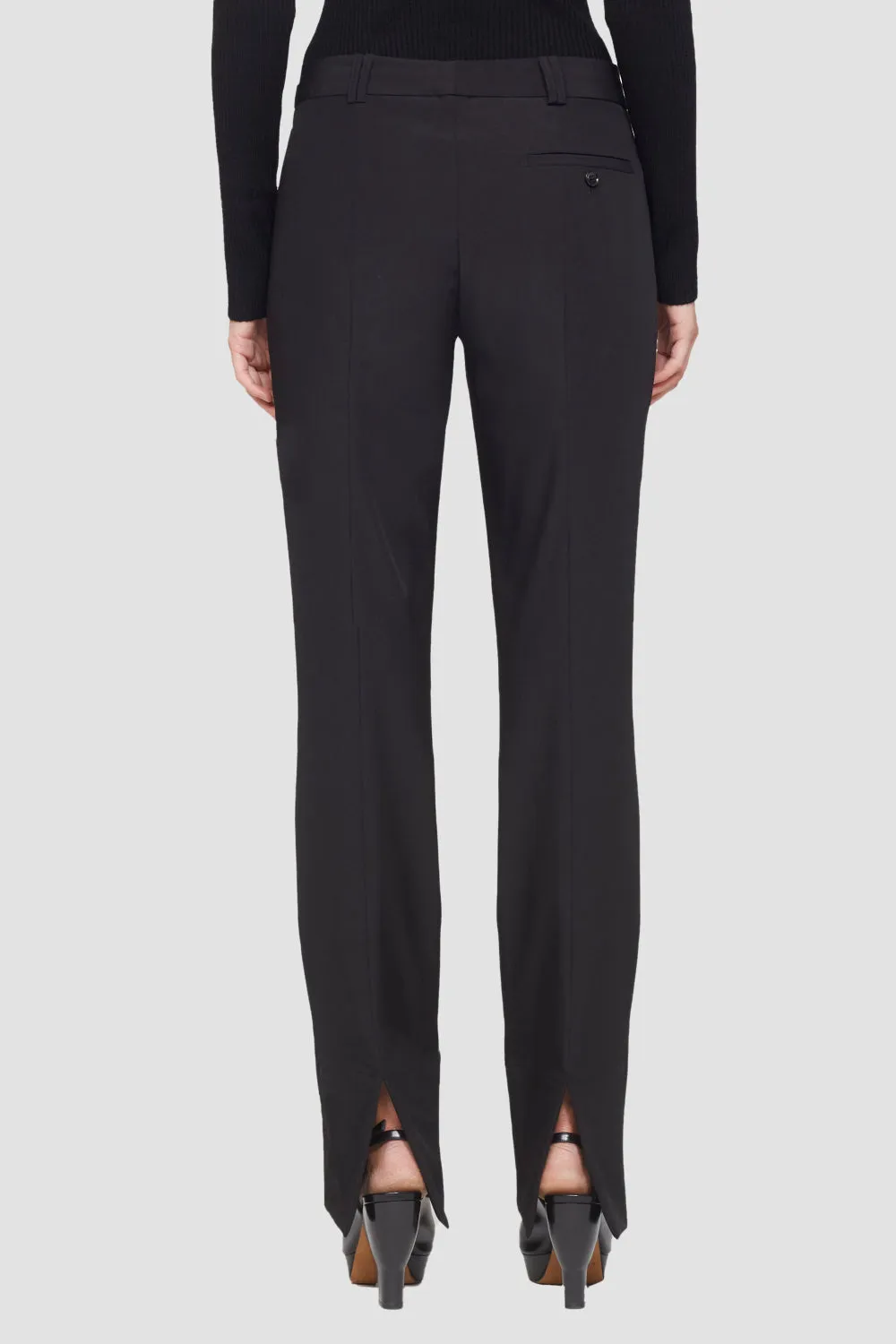 Slim Trouser W Back Slit