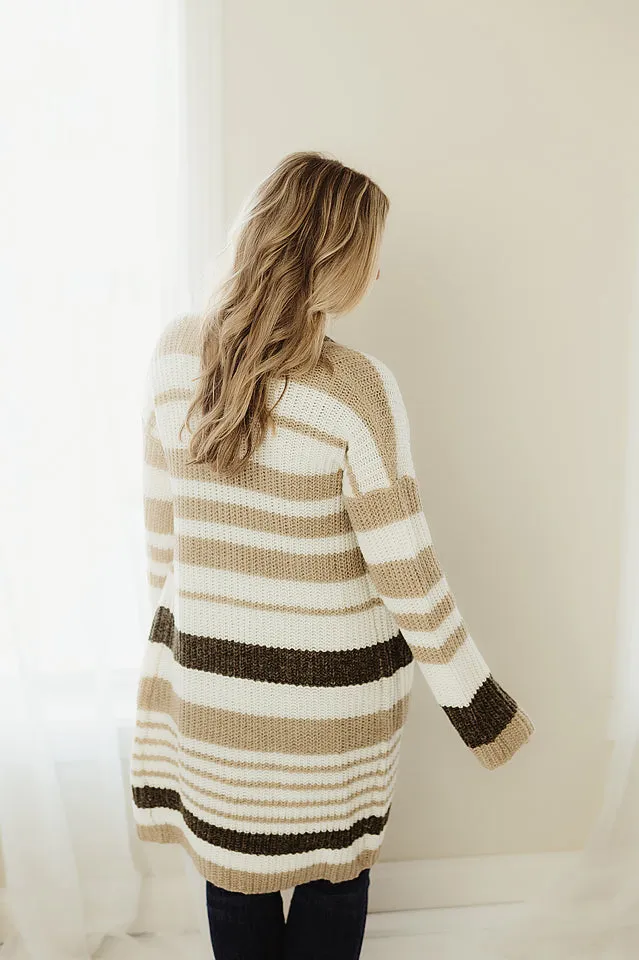 Striped Cozy Cardigan