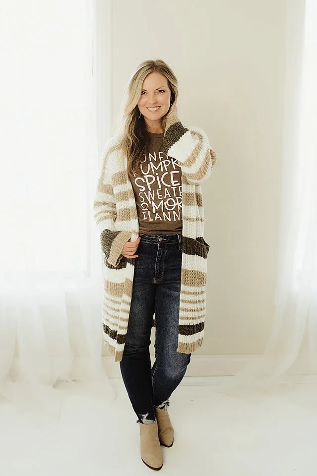 Striped Cozy Cardigan