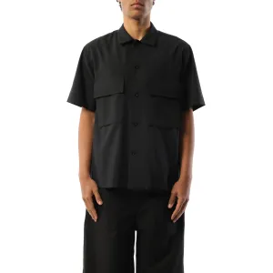 Suiting Short Sleeve Shirt in Black