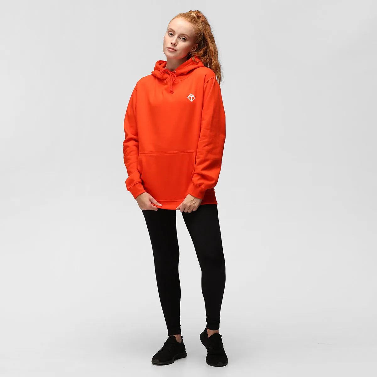 Sunset Orange Diamond Hoodie