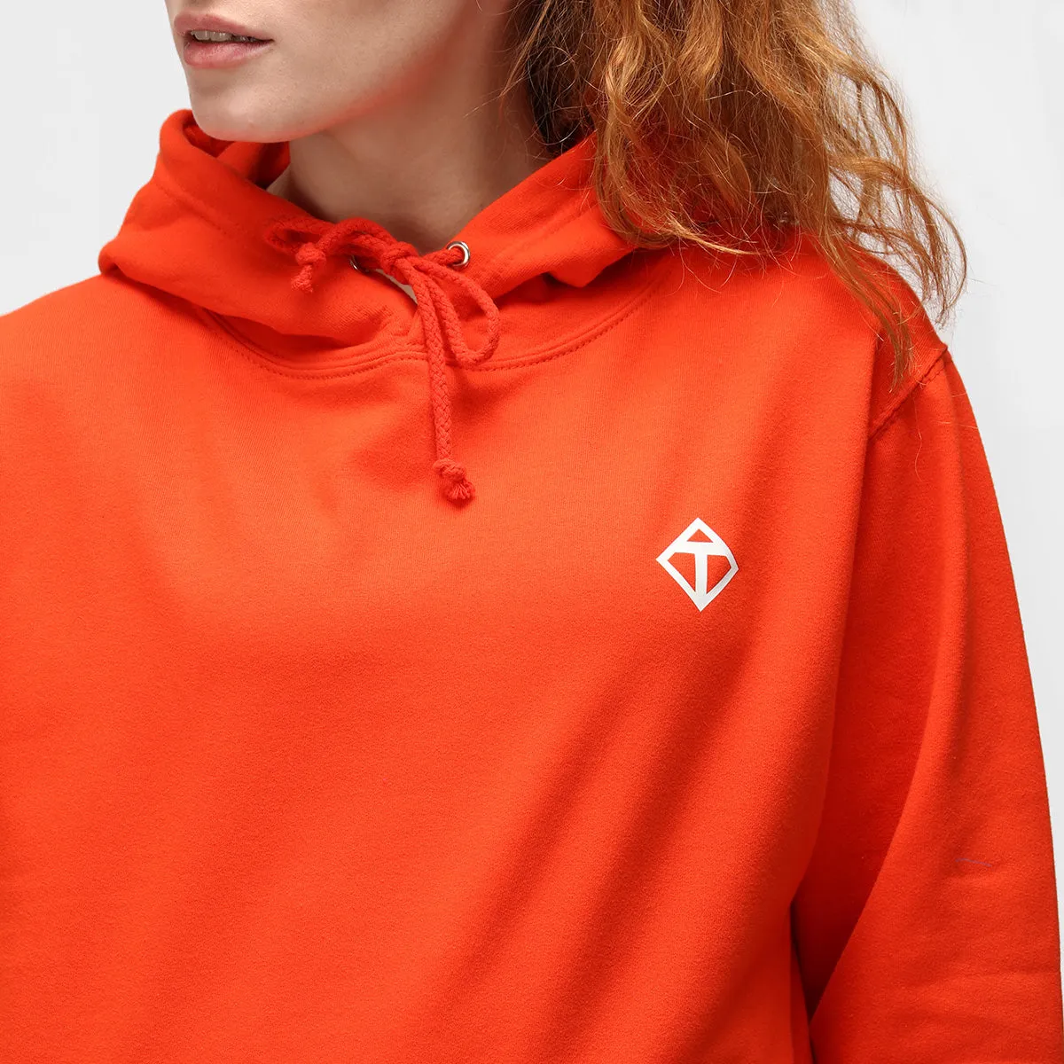 Sunset Orange Diamond Hoodie