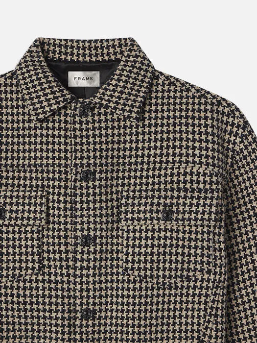 The Tweed Boxy Jacket -- Houndstooth