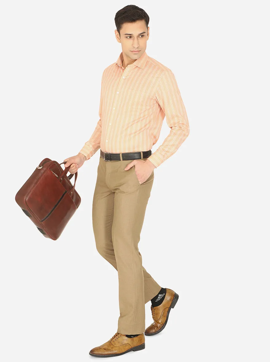 Vanila Striped Slim Fit Formal Shirt | Greenfibre