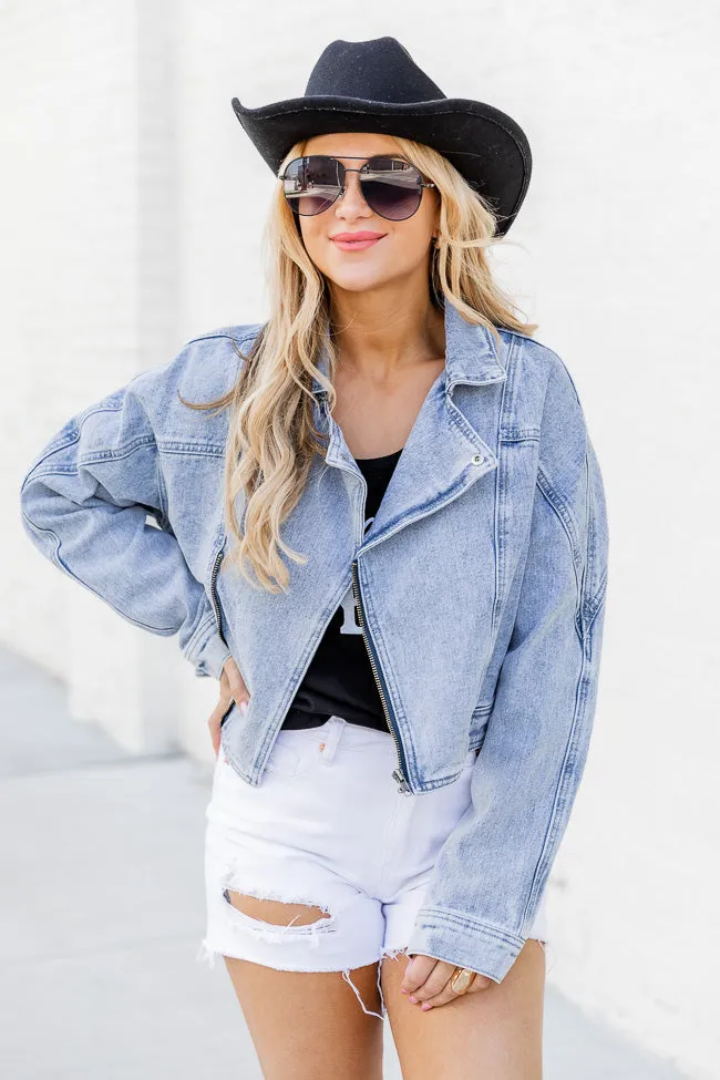 Walk The Walk Light Wash Denim Jacket FINAL SALE