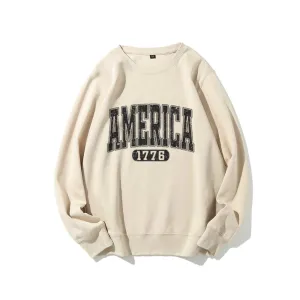 Women American 1776 Graphic Sweatshirts