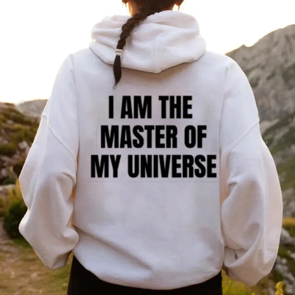 Women I AM THE MASTER OF MY UNIVERSE Graphic Hoodies