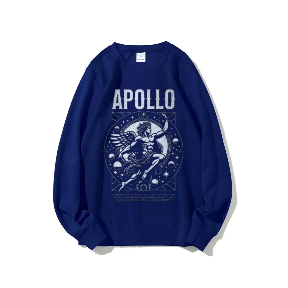 Women Vintage Apollo Graphic Sweatshirts