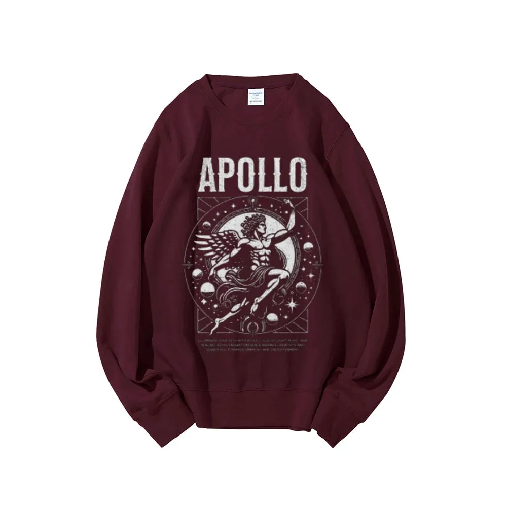 Women Vintage Apollo Graphic Sweatshirts