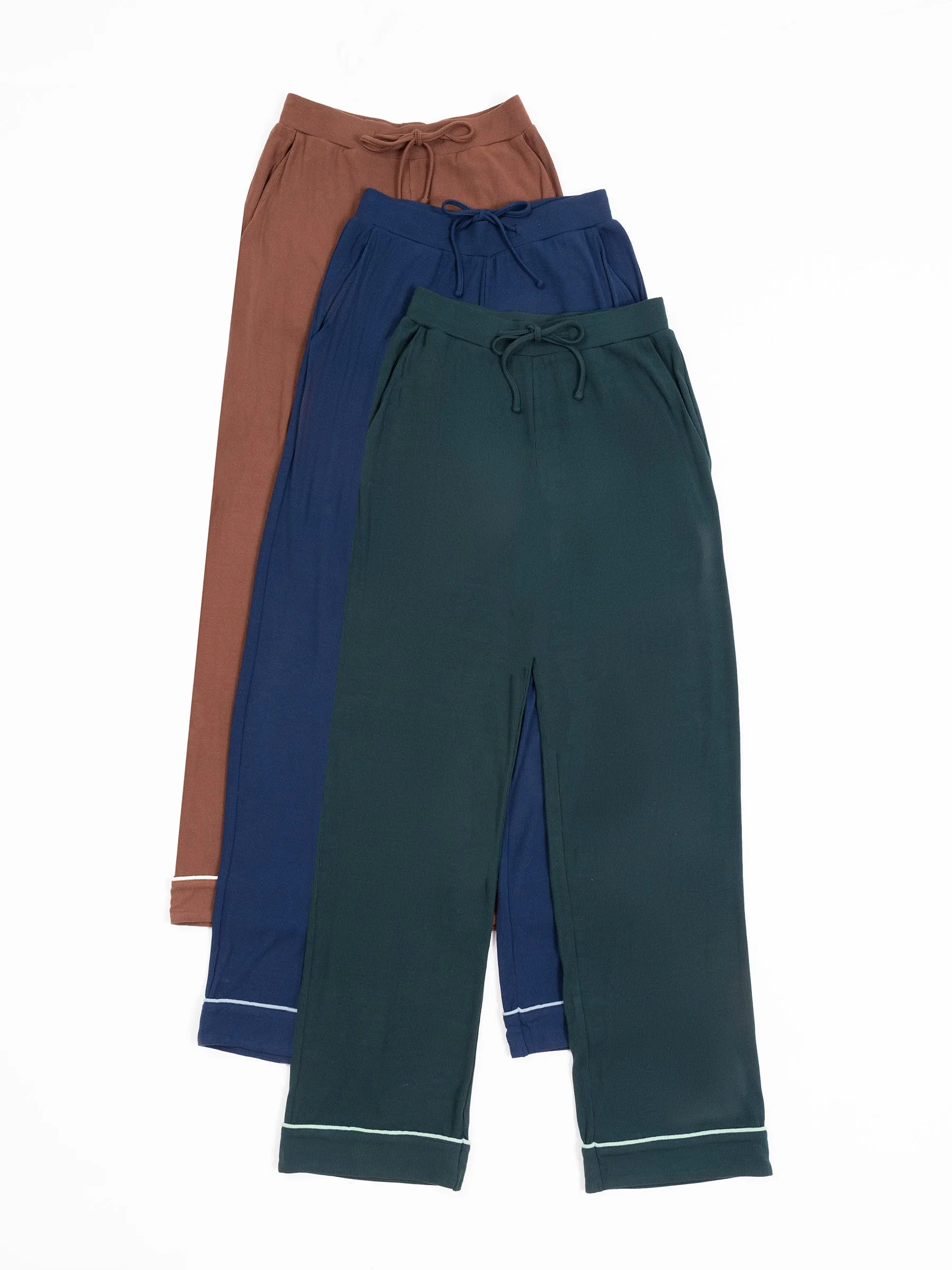 Women's Bamboo Rib-Knit Classic Pajama Pant