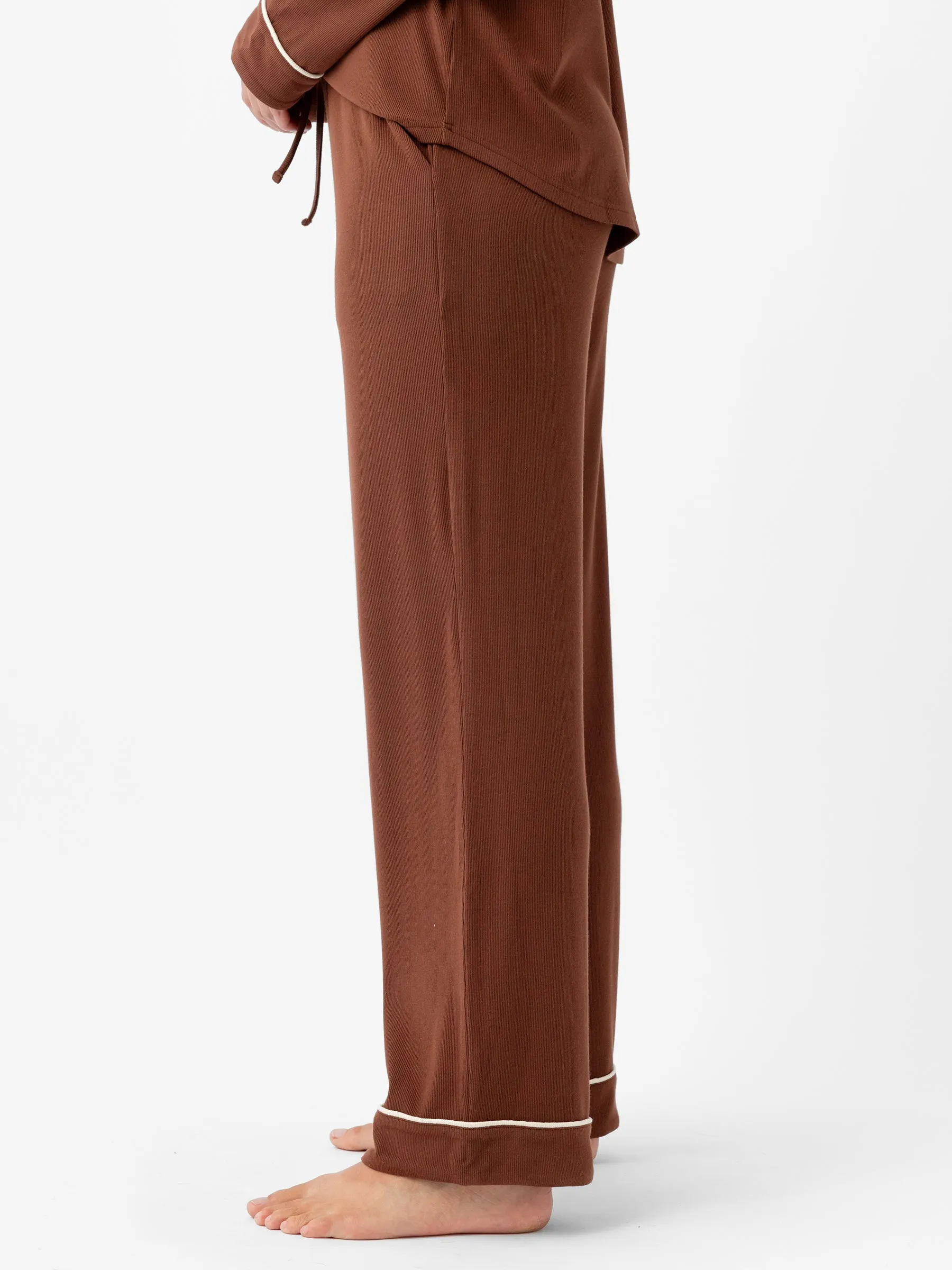 Women's Bamboo Rib-Knit Classic Pajama Pant