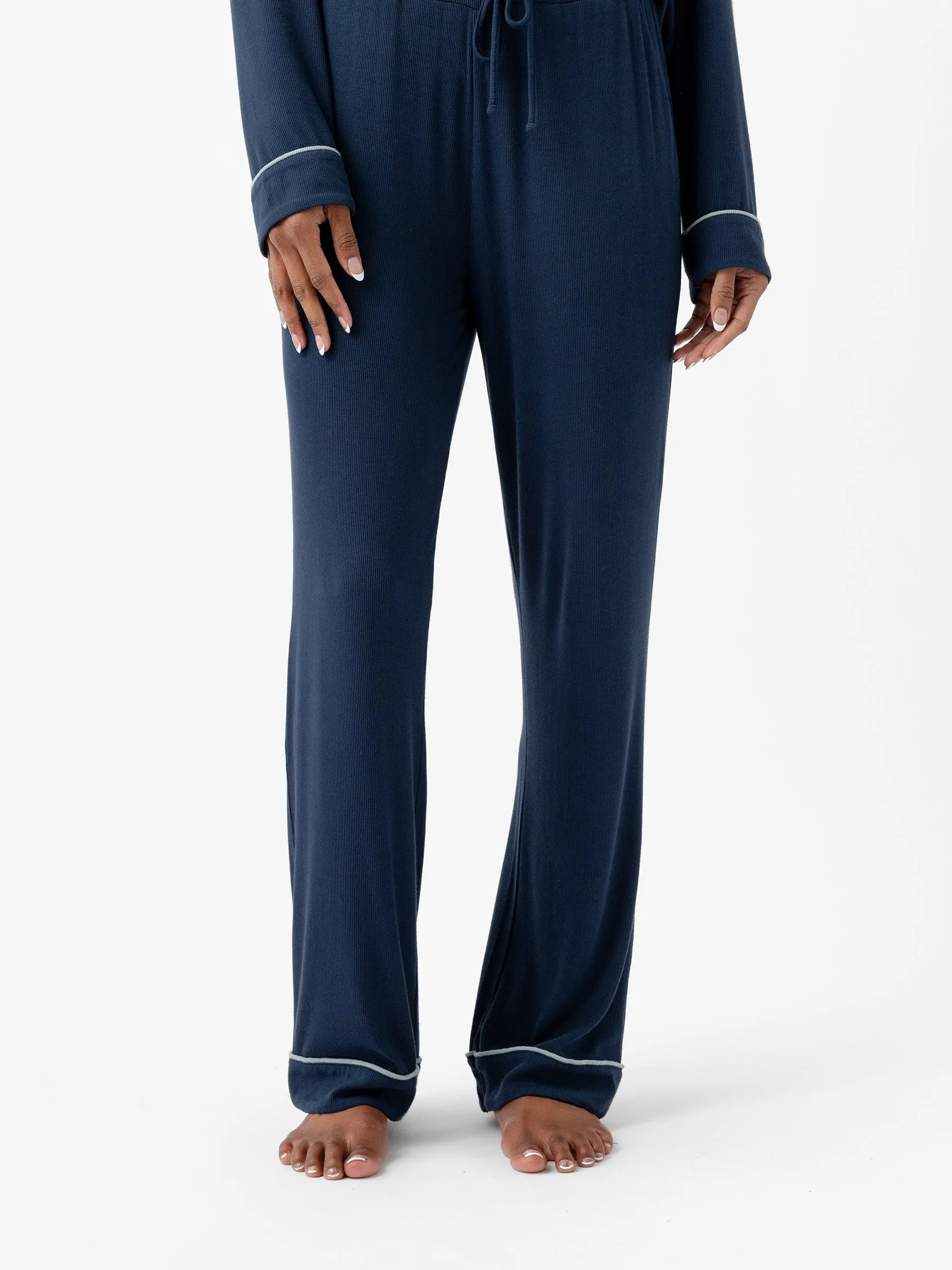 Women's Bamboo Rib-Knit Classic Pajama Pant