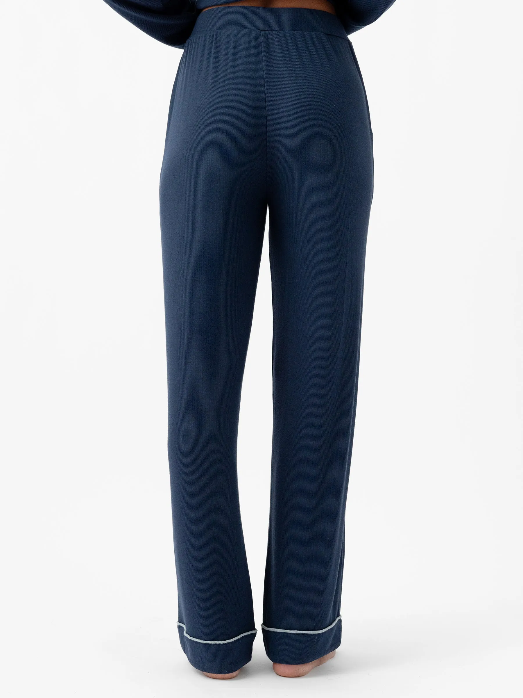 Women's Bamboo Rib-Knit Classic Pajama Pant